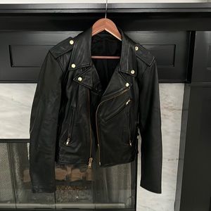 Vintage Leather Biker Jacket